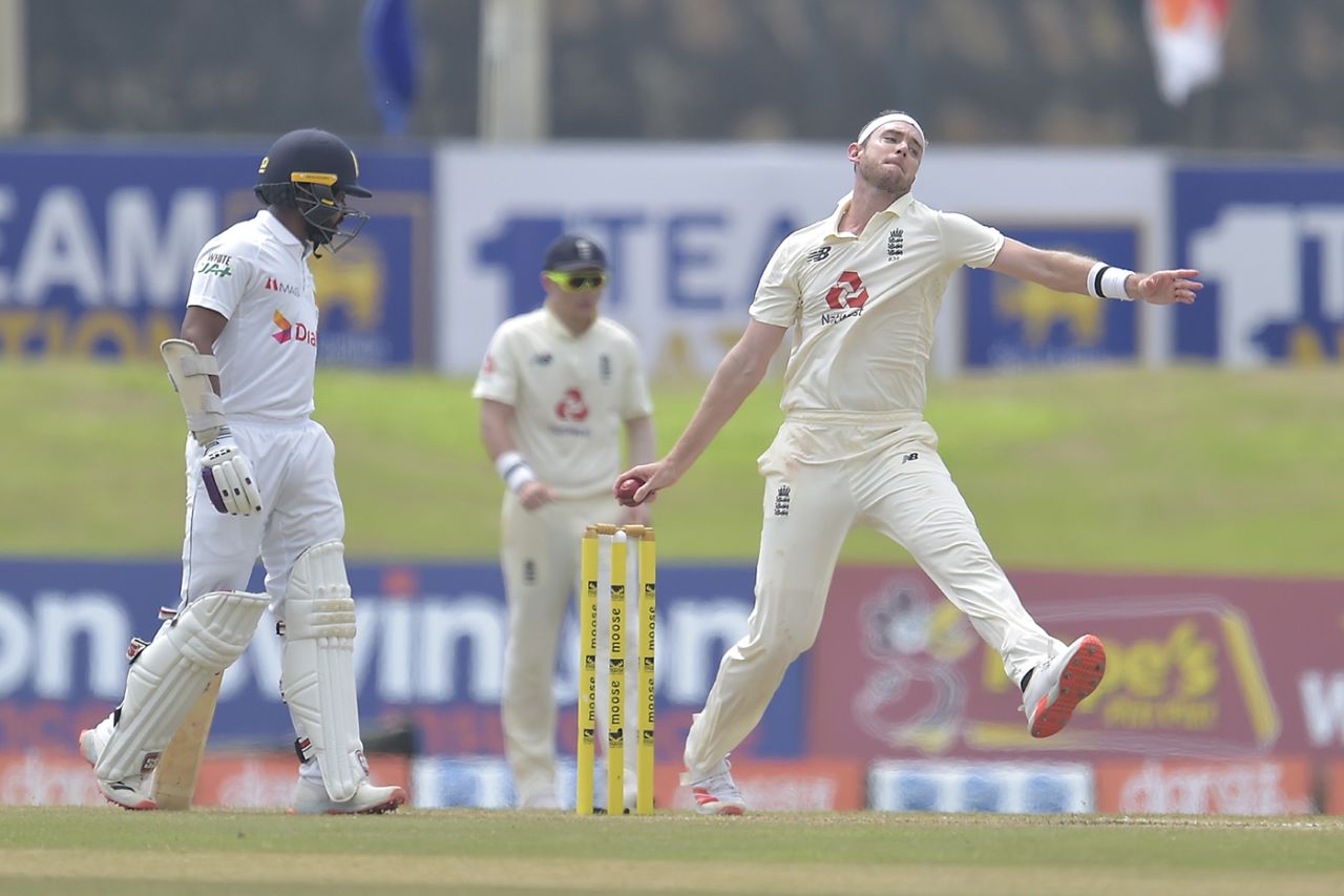 Stuart Broad returned remarkably tight figures, Sri Lanka v England, 1st Test, Galle, 4th day, January 17, 2021