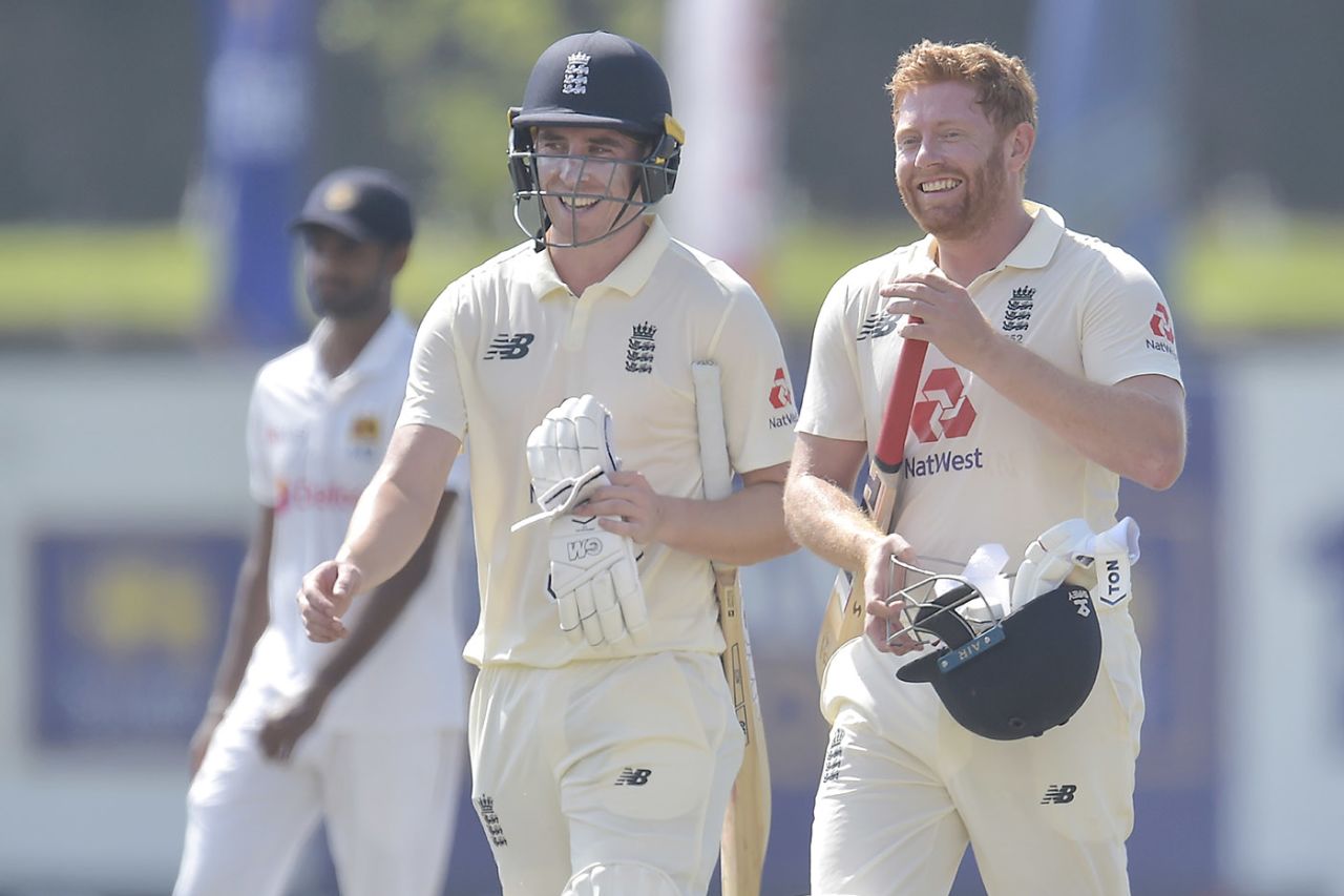 Dan Lawrence and Jonny Bairstow completed the job for England, Sri Lanka v England, 1st Test, Galle, 5th day, January 18, 2021