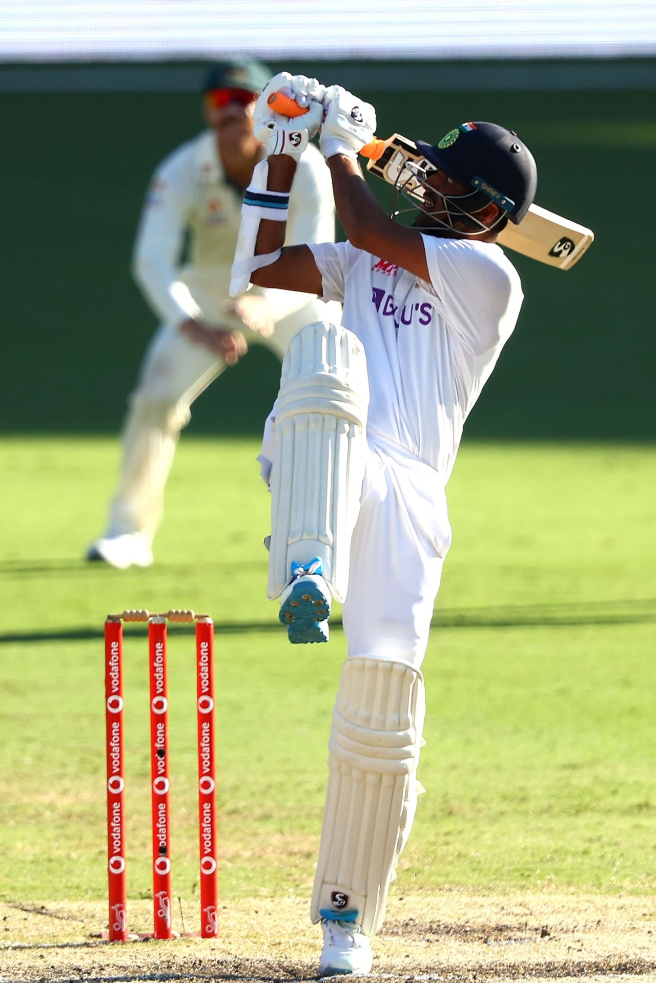 Washington Sundar pulls one for six, Australia vs India, 4th Test, Brisbane, 5th day, January 19, 2021