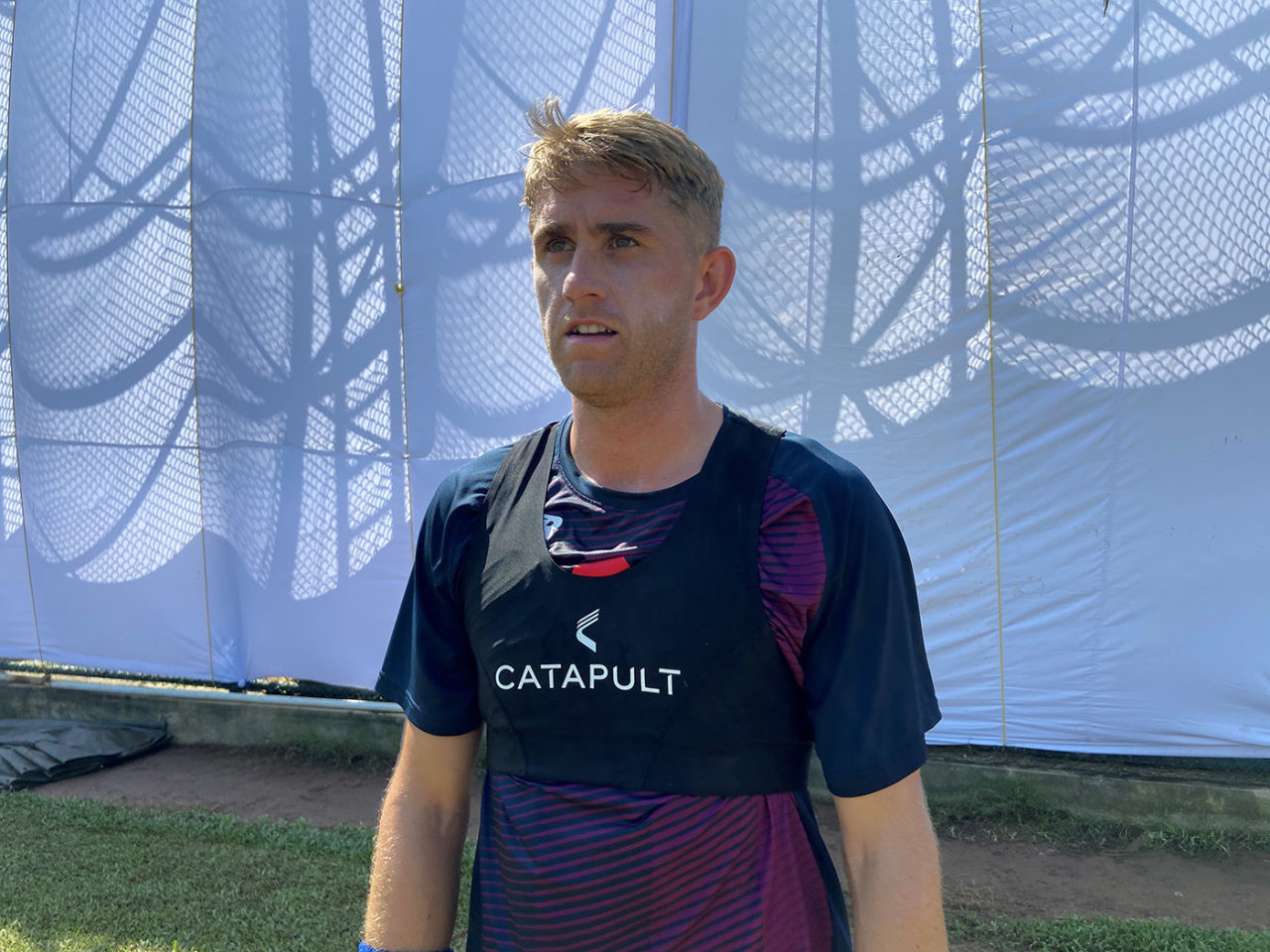Olly Stone during training ahead of the 2nd Test vs Sri Lanka, Galle, 20 January 2021