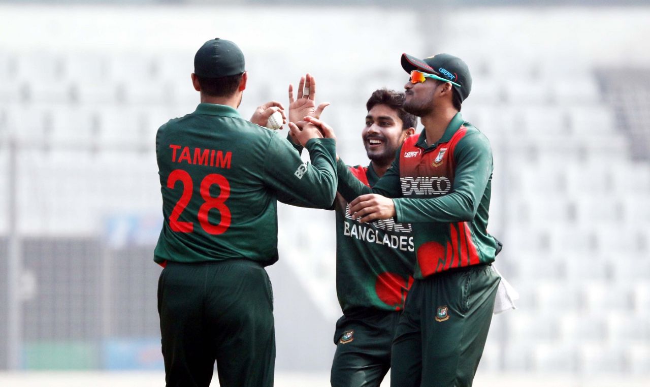 Mehidy Hasan owed his first wicket to a Tamim Iqbal catch, Bangladesh vs West Indies, 2nd ODI, Dhaka, January 22, 2021