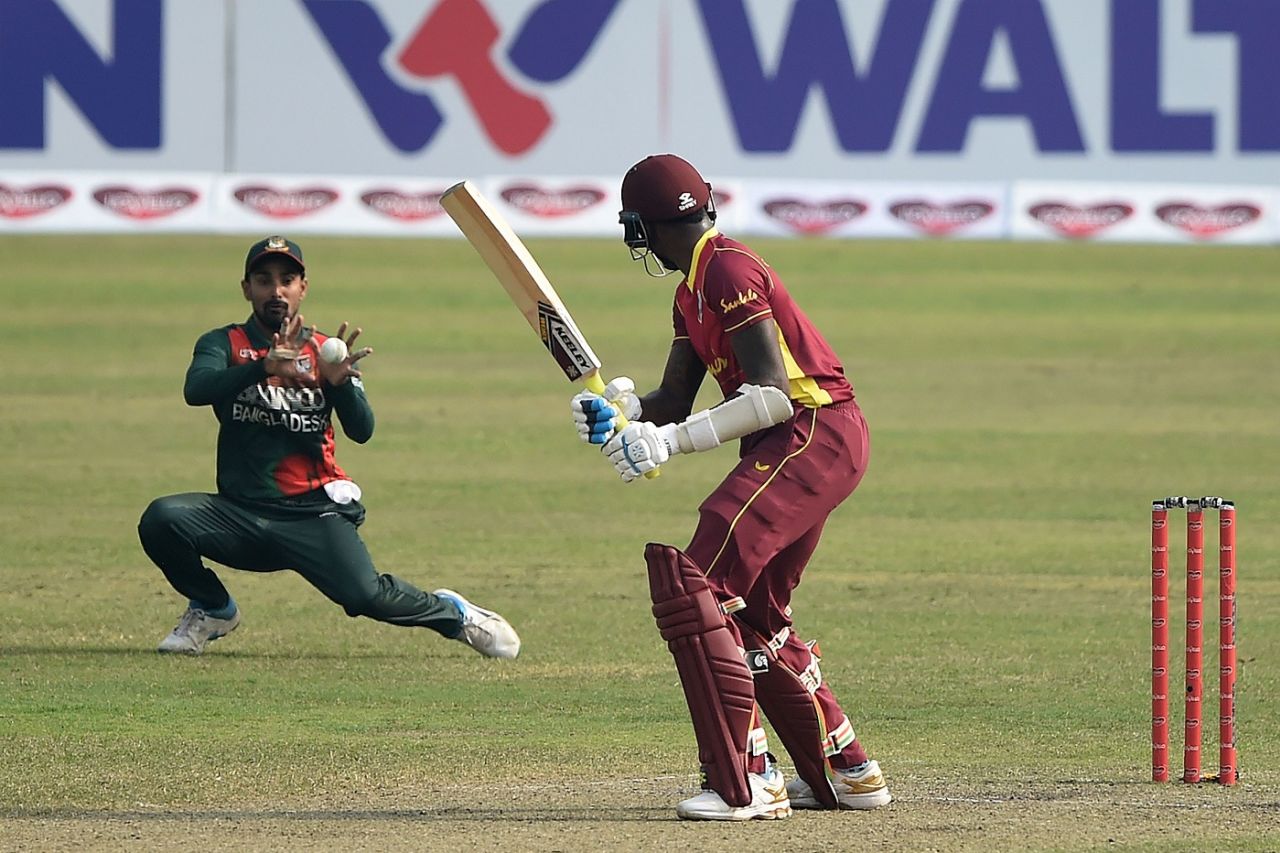 Alzarri Joseph edges one to Liton Das, Bangladesh vs West Indies, 2nd ODI, Dhaka, January 22, 2021