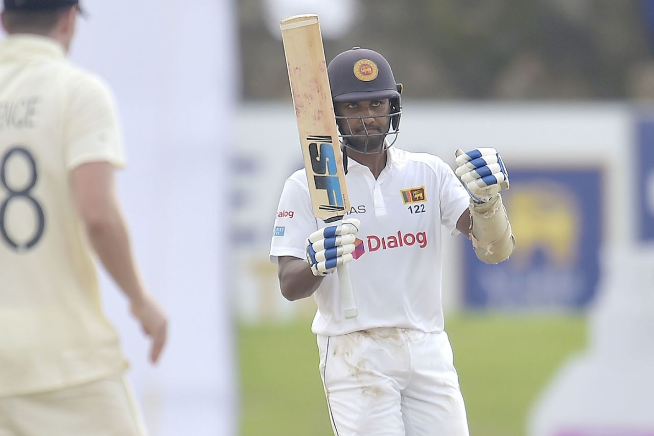 Dinesh Chandimal raises a half-century, Sri Lanka vs England, 2nd Test, Galle, 1st day, January 22, 2021