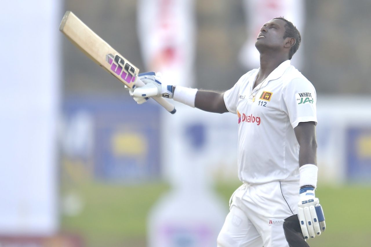 Angelo Mathews made his first hundred at home since 2015, Sri Lanka vs England, 2nd Test, Galle, 1st day, January 22, 2021