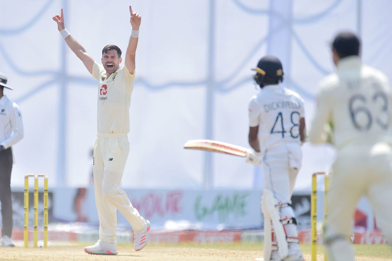 James Anderson claimed his 30th five-wicket haul, Sri Lanka vs England, 2nd Test, Galle, 2nd day, January 23, 2021