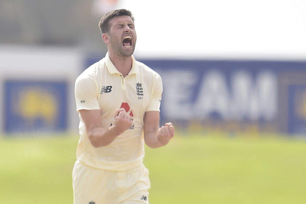 Mark Wood bellows in celebration, Sri Lanka vs England, 2nd Test, Galle, 2nd day, January 23, 2021