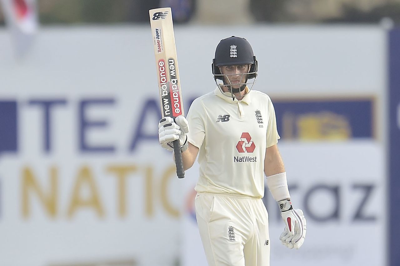 Joe Root acknowledges his half-century, Sri Lanka vs England, 2nd Test, Galle, 2nd day, January 23, 2021