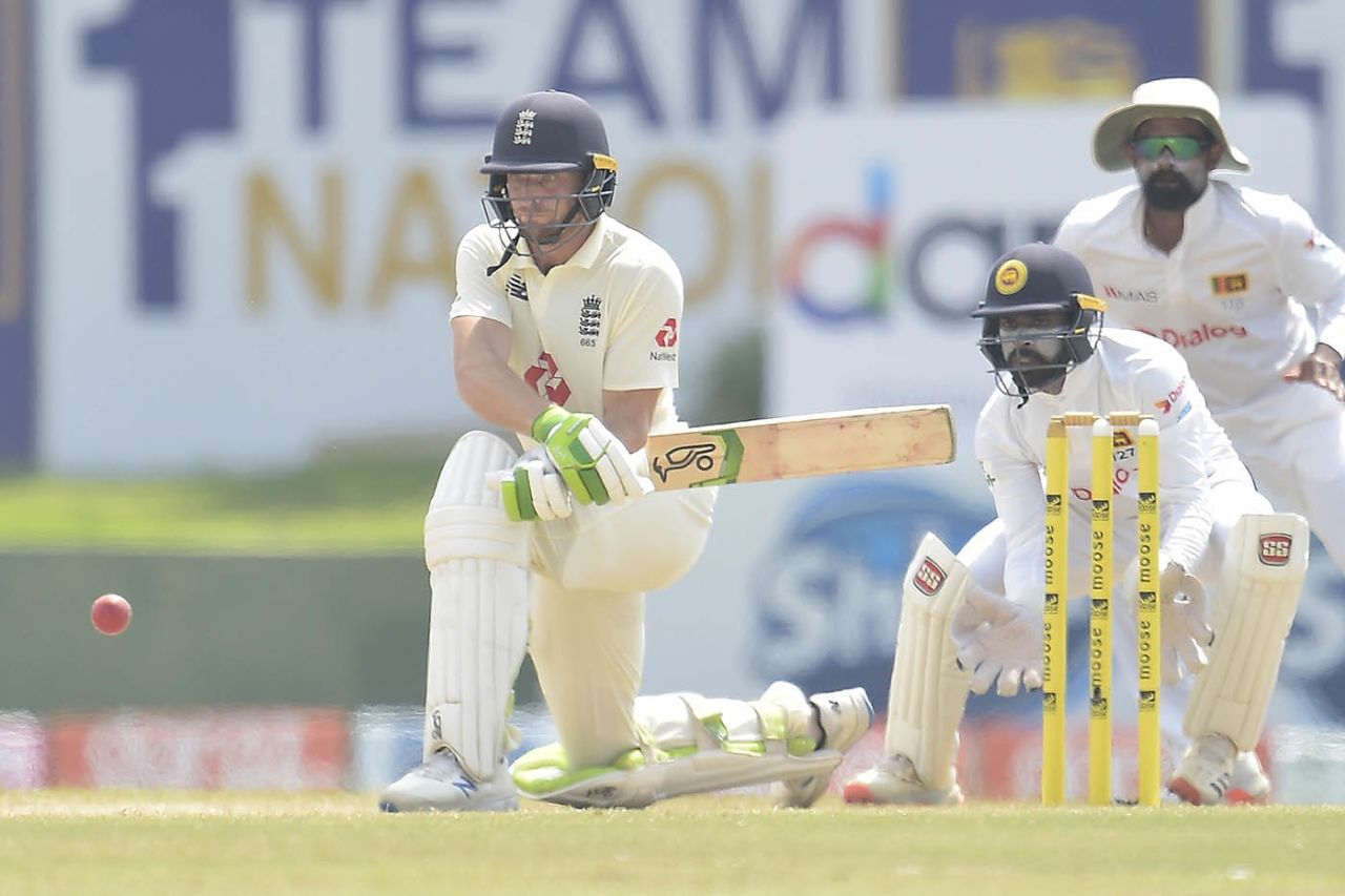Jos Buttler gets low to reverse, Sri Lanka vs England, 2nd Test, Galle, 3rd day, January 24, 2021