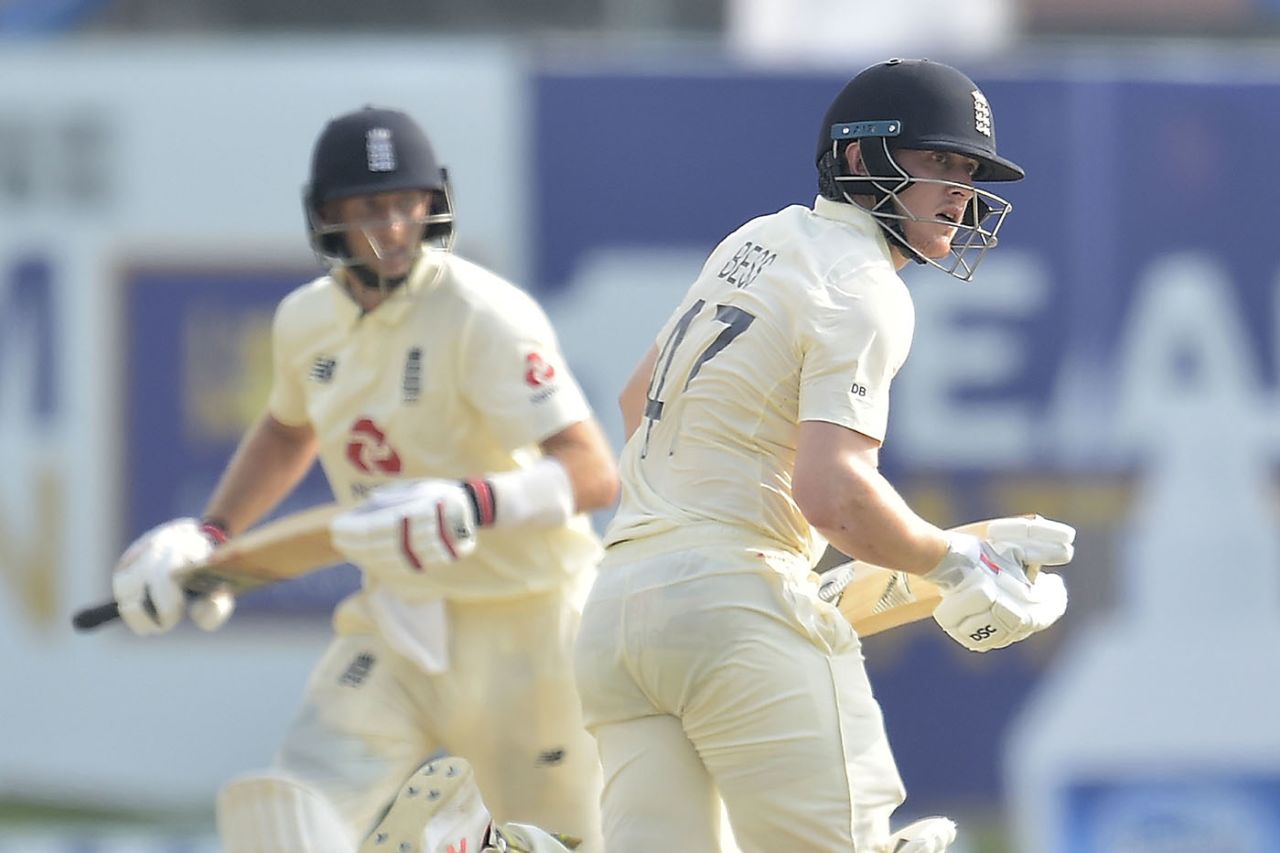 Dom Bess helped England cut the deficit in a useful stand with Joe Root, Sri Lanka vs England, 2nd Test, Galle, 3rd day, January 24, 2021