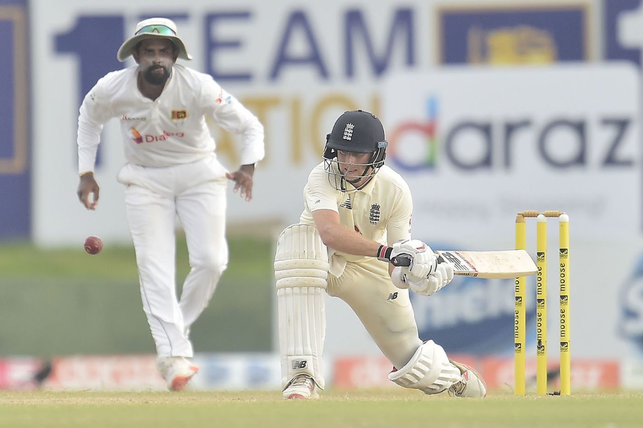 Joe Root gets low to reverse-sweep, Sri Lanka vs England, 2nd Test, Galle, 3rd day, January 24, 2021