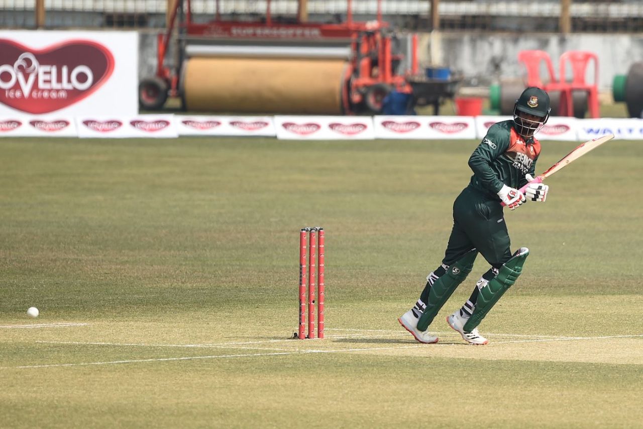 Tamim Iqbal tucks the ball into the leg side, Bangladesh vs West Indies, 3rd ODI, Chattogram, January 25, 2021