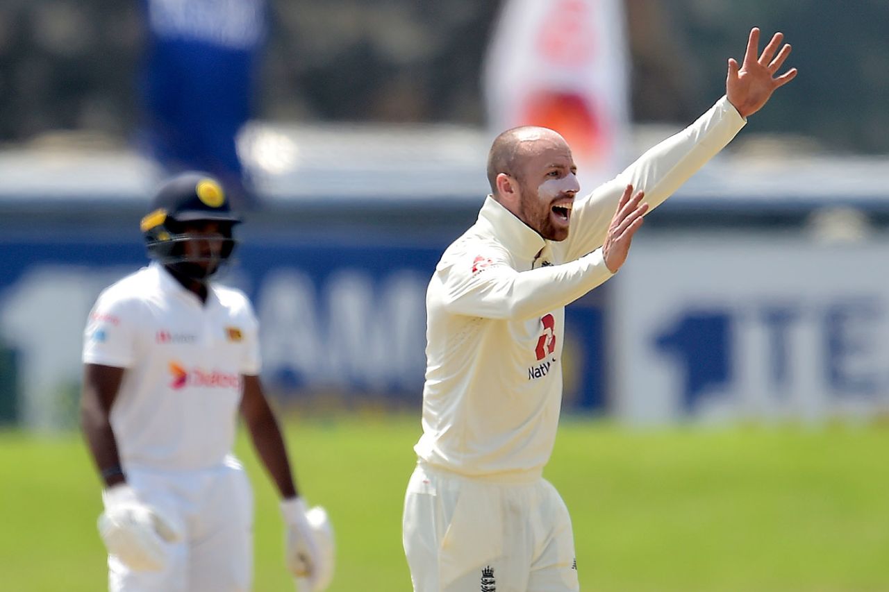 Jack Leach made an impact in Sri Lanka's second innings, Sri Lanka vs England, 2nd Test, Galle, 4th day, January 25, 2021