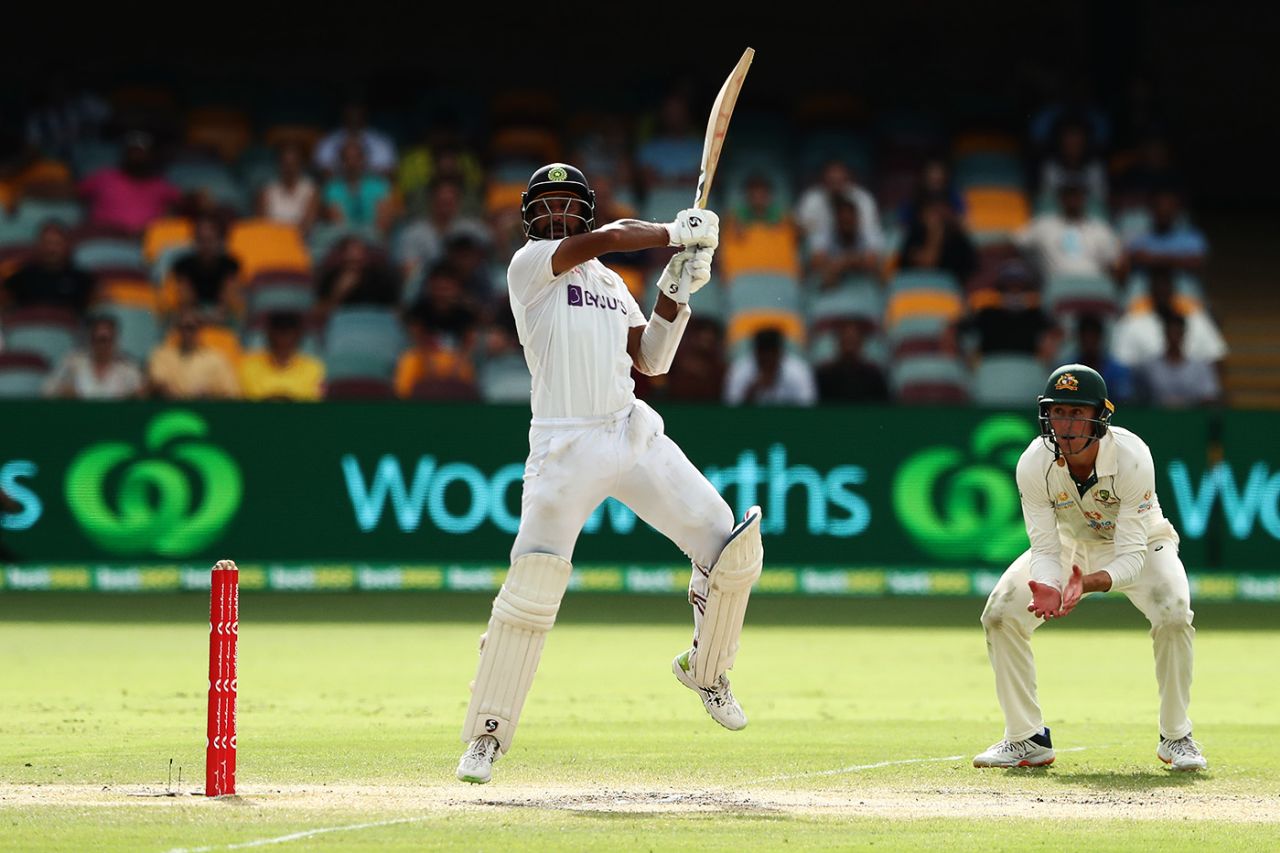 Cheteshwar Pujara cuts, Australia v India, 4th Test, Brisbane, 5th day, January 19, 2021
