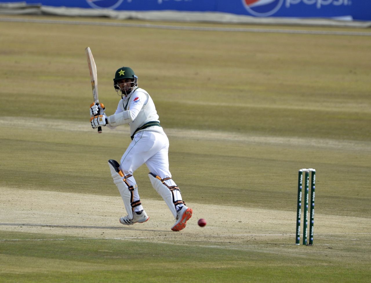 Abid Ali flicks to fine leg, Pakistan v South Africa, 2nd Test, Rawalpindi, 1st day, February 4, 2021