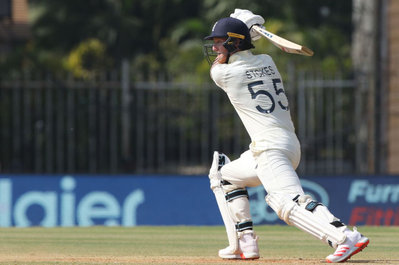 Ben Stokes went for his runs on the second morning, India vs England, 1st Test, Chennai, 2nd day, February 6, 2021