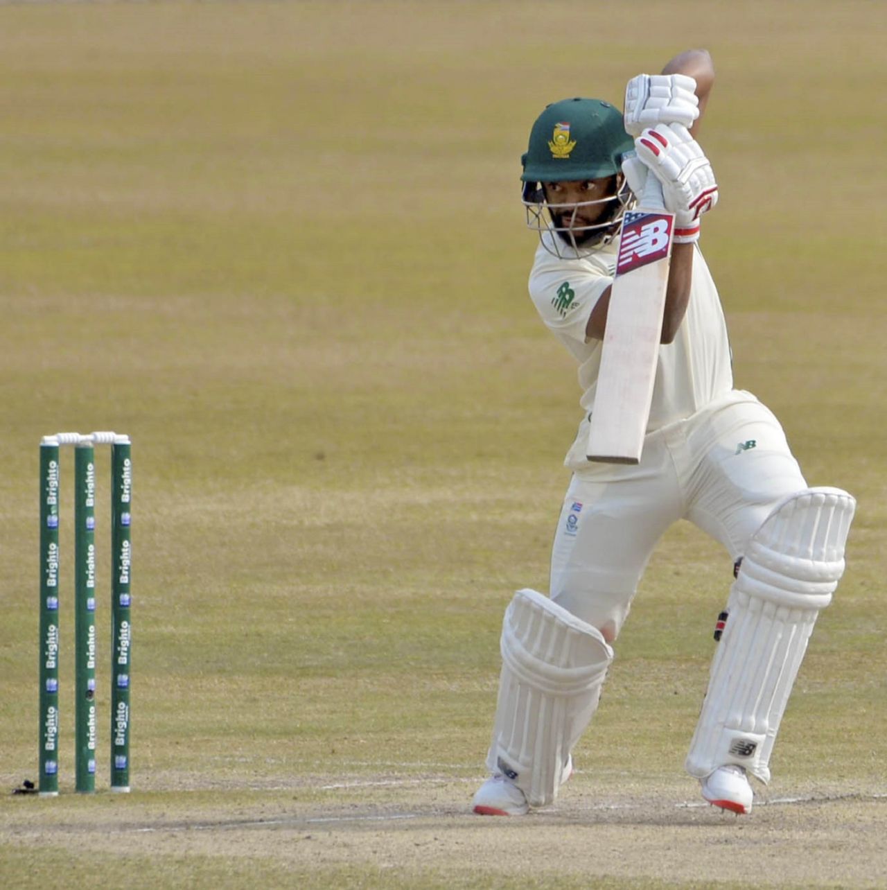Temba Bavuma plays a shot, Pakistan vs South Africa, 2nd Test, Rawalpindi, 5th day, February 8, 2021