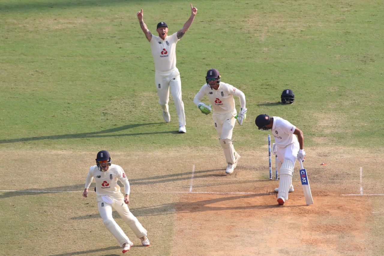 Rohit Sharma was bowled by a beauty from Jack Leach, India vs England, 1st Test, Chennai, 4th day, February 8, 2021