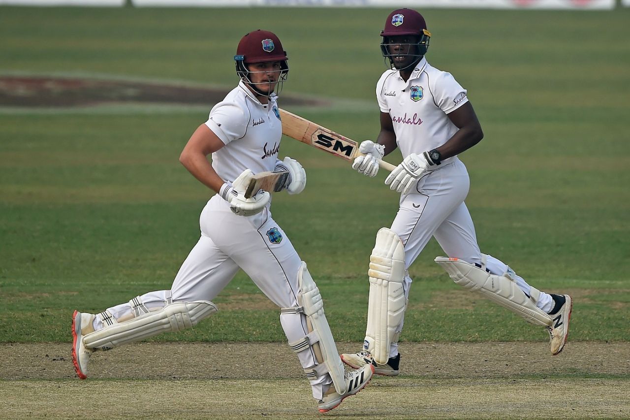 Nkrumah Bonner and Joshua Da Silva put on 88 for the sixth wicket, Bangladesh vs West Indies, 2nd Test, Dhaka, 2nd day, February 12, 2021