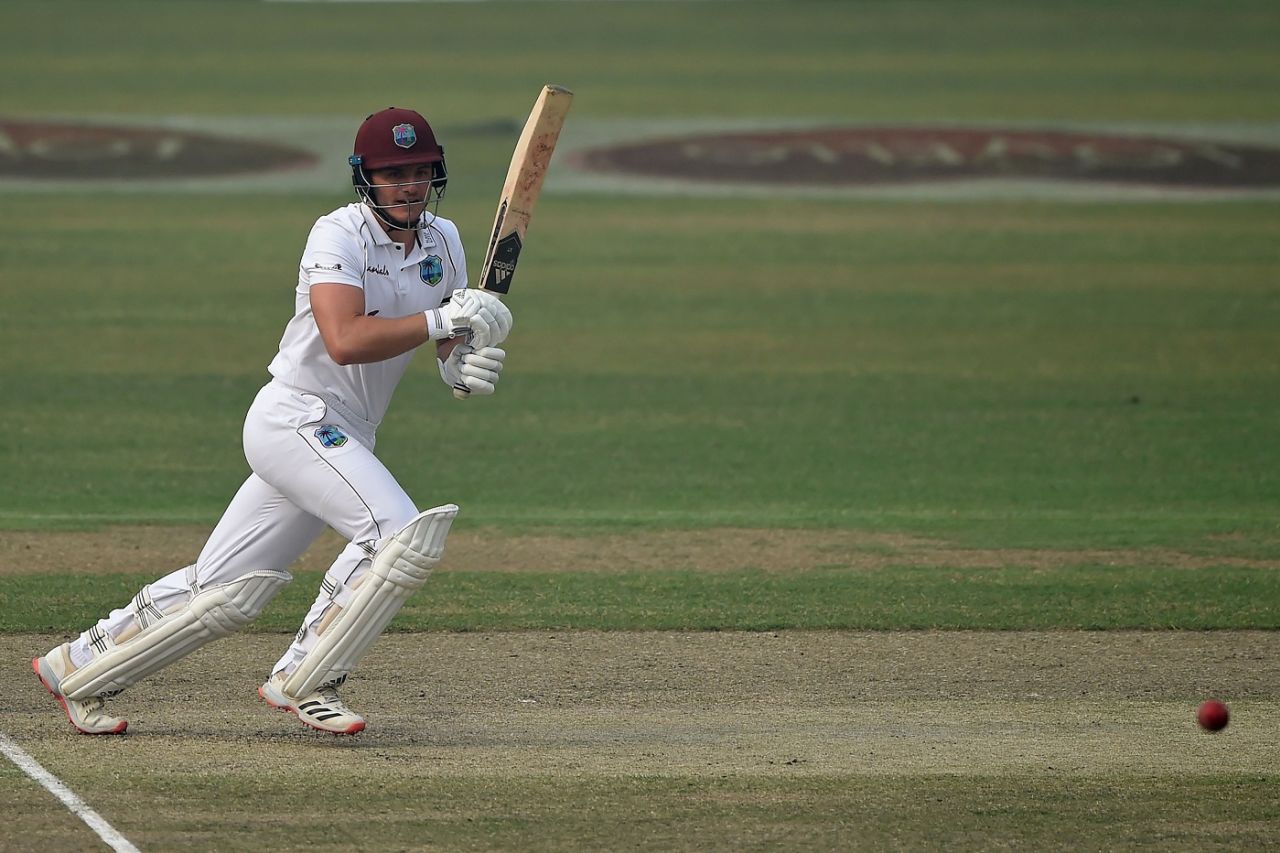 Joshua Da Silva forces one through point, Bangladesh vs West Indies, 2nd Test, Dhaka, 2nd day, February 12, 2021