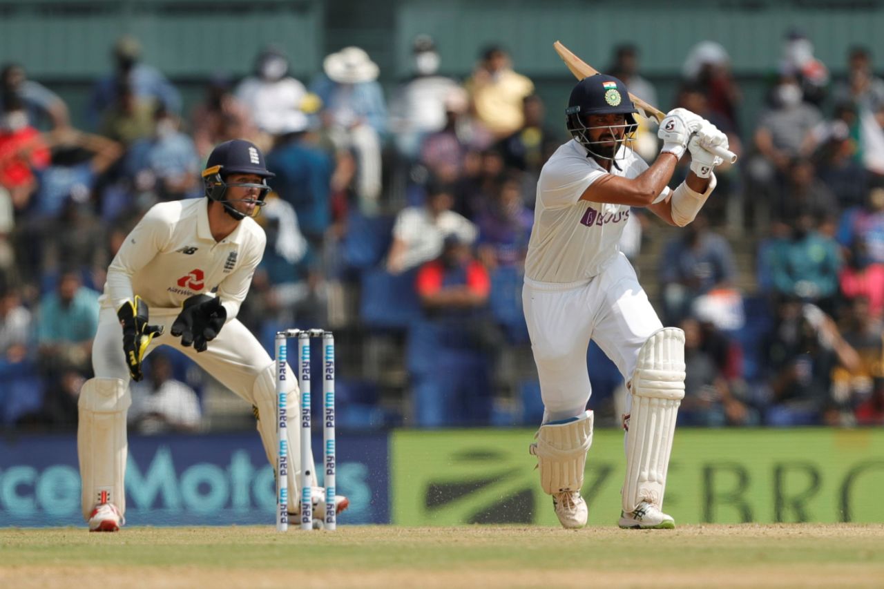 Cheteshwar Pujara picks out a gap, India vs England, 2nd Test, Chennai, 1st day, February 13, 2021