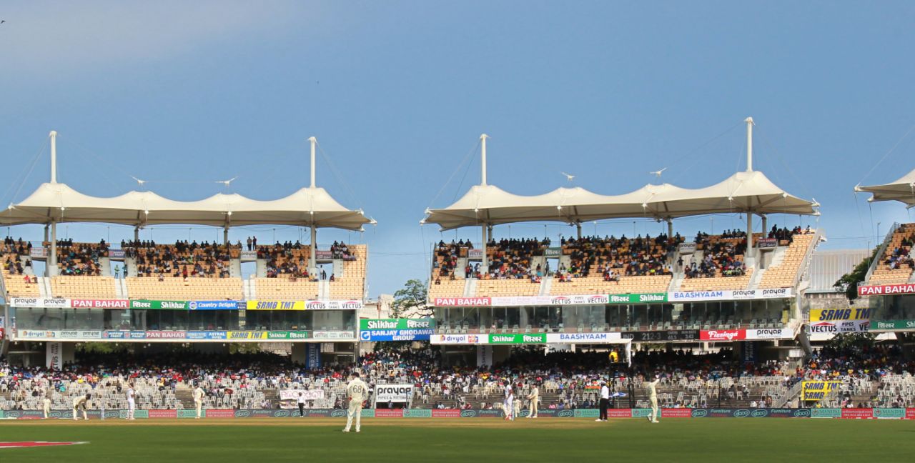 The fans were back at Chepauk for the second Test, India vs England, 2nd Test, Chennai, 1st day, February 13, 2021