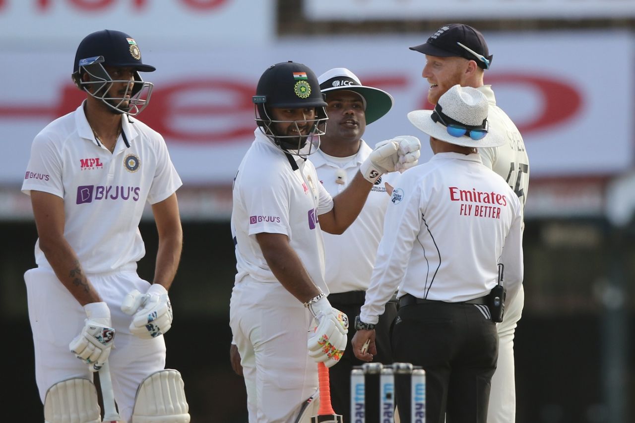 The on-field chatter picked up considerably as soon as Rishabh Pant was at the crease, India vs England, 2nd Test, Chennai, 1st day, February 13, 2021