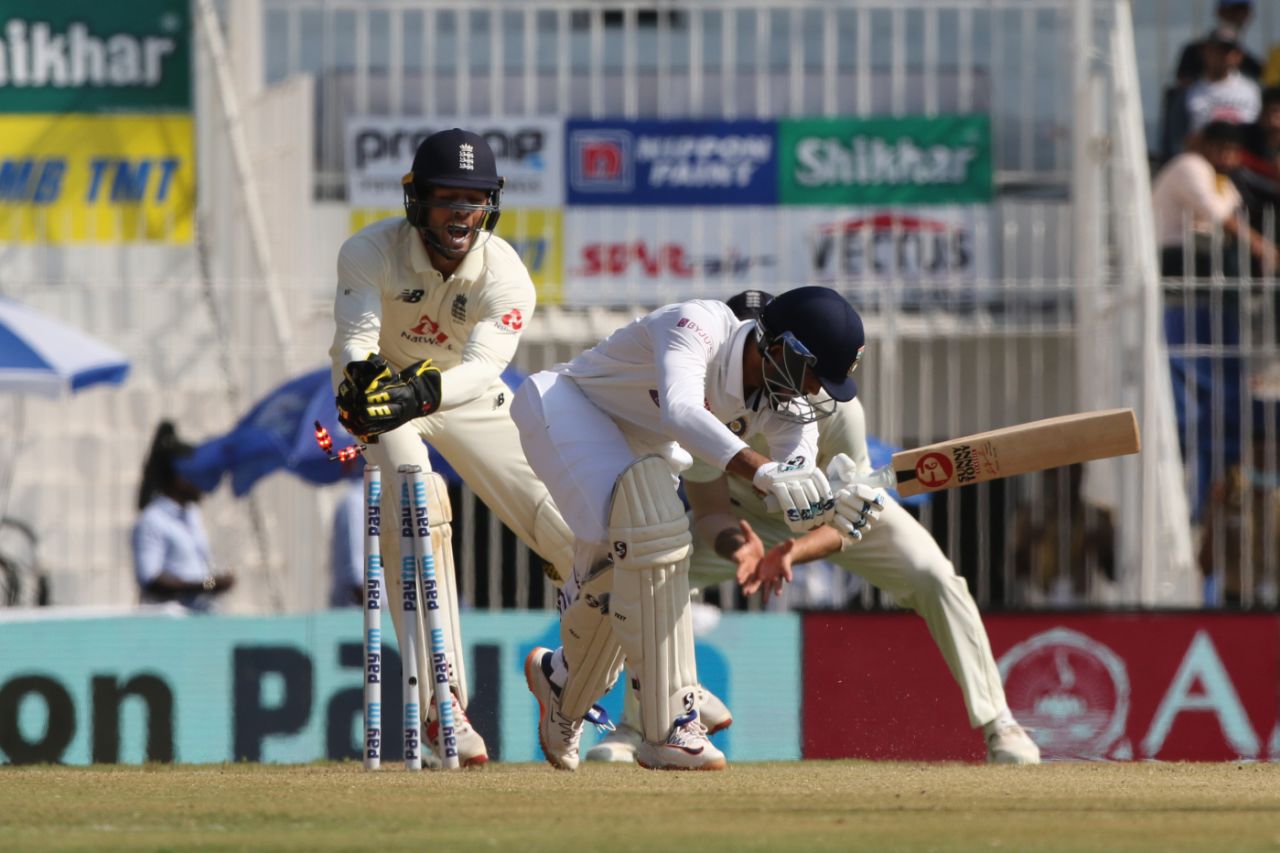 Ben Foakes stumps Axar Patel, India vs England, 2nd Test, Chennai, 2nd day, February 14, 2021