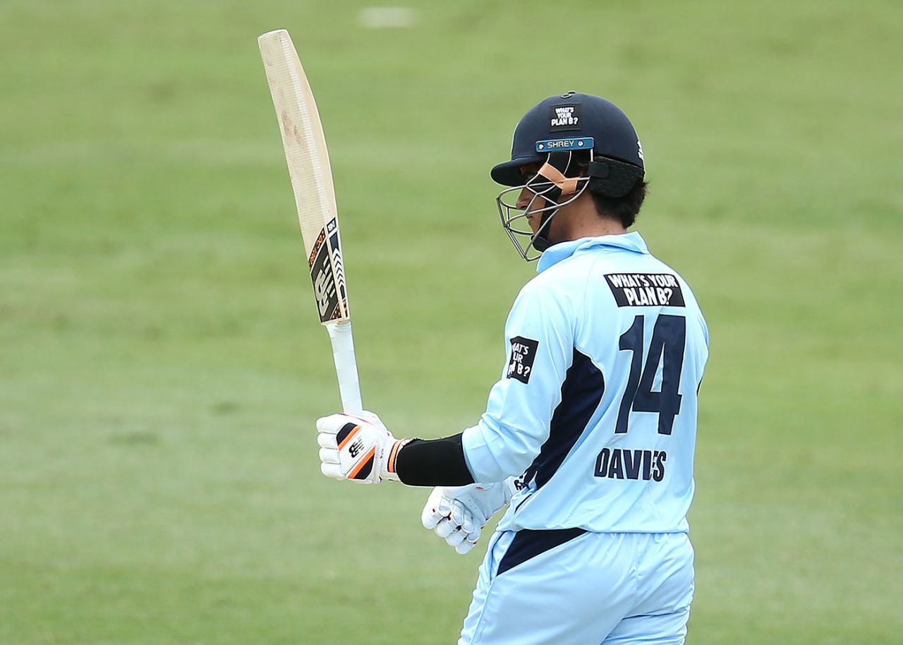 Ollie Davies struck a rapid fifty on his New South Wales debut, New South Wales vs Victoria, Marsh Cup, North Sydney Oval, February 15, 2021