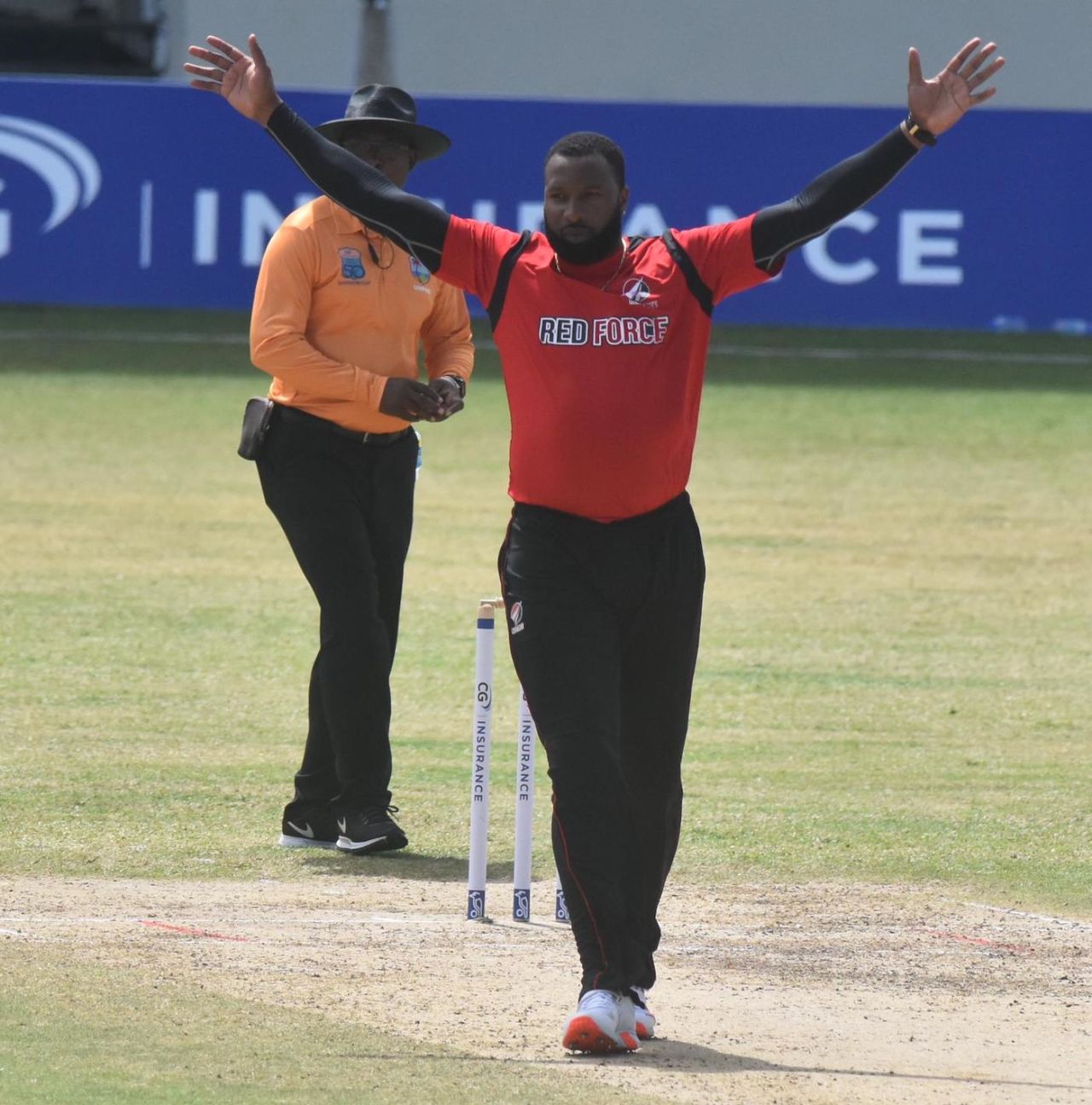 Kieron Pollard took his maiden five-for in List-A cricket, Barbados vs Trinidad & Tobago, Super50 Cup, North Sound, February 15, 2021
