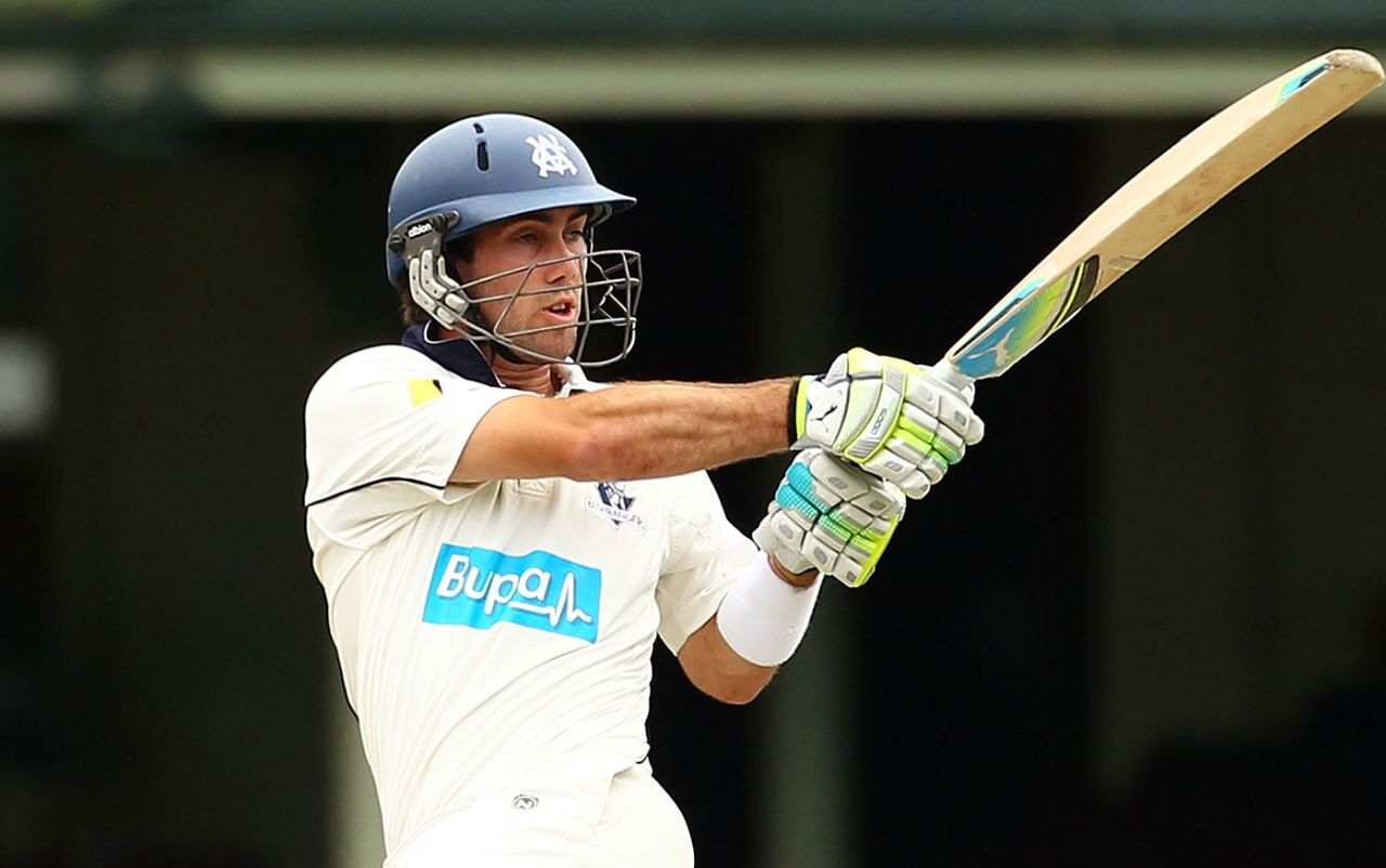 The early days: Glenn Maxwell batting in the Sheffield Shield in 2011, New South Wales vs Victoria, Sheffield Shield, SCG, October 27, 2011