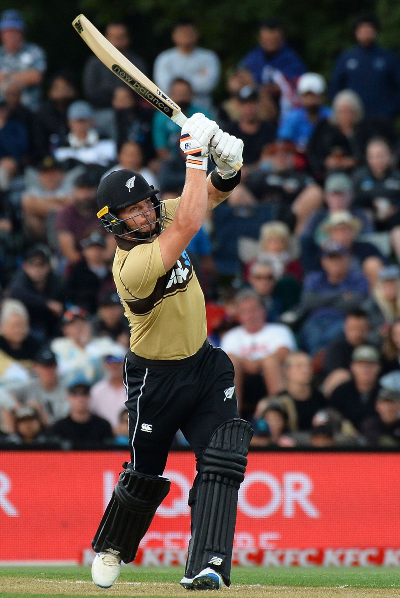 Glenn Phillips goes down the ground, New Zealand vs Australia, 1st T20I, Christchurch, February 22, 2021