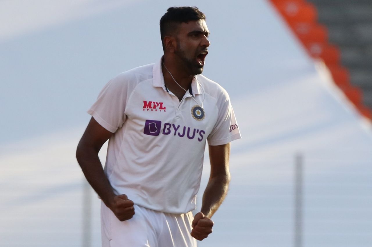 R Ashwin is pumped up after a wicket, India vs England, 3rd Test, Ahmedabad, 2nd day, February 25, 2021