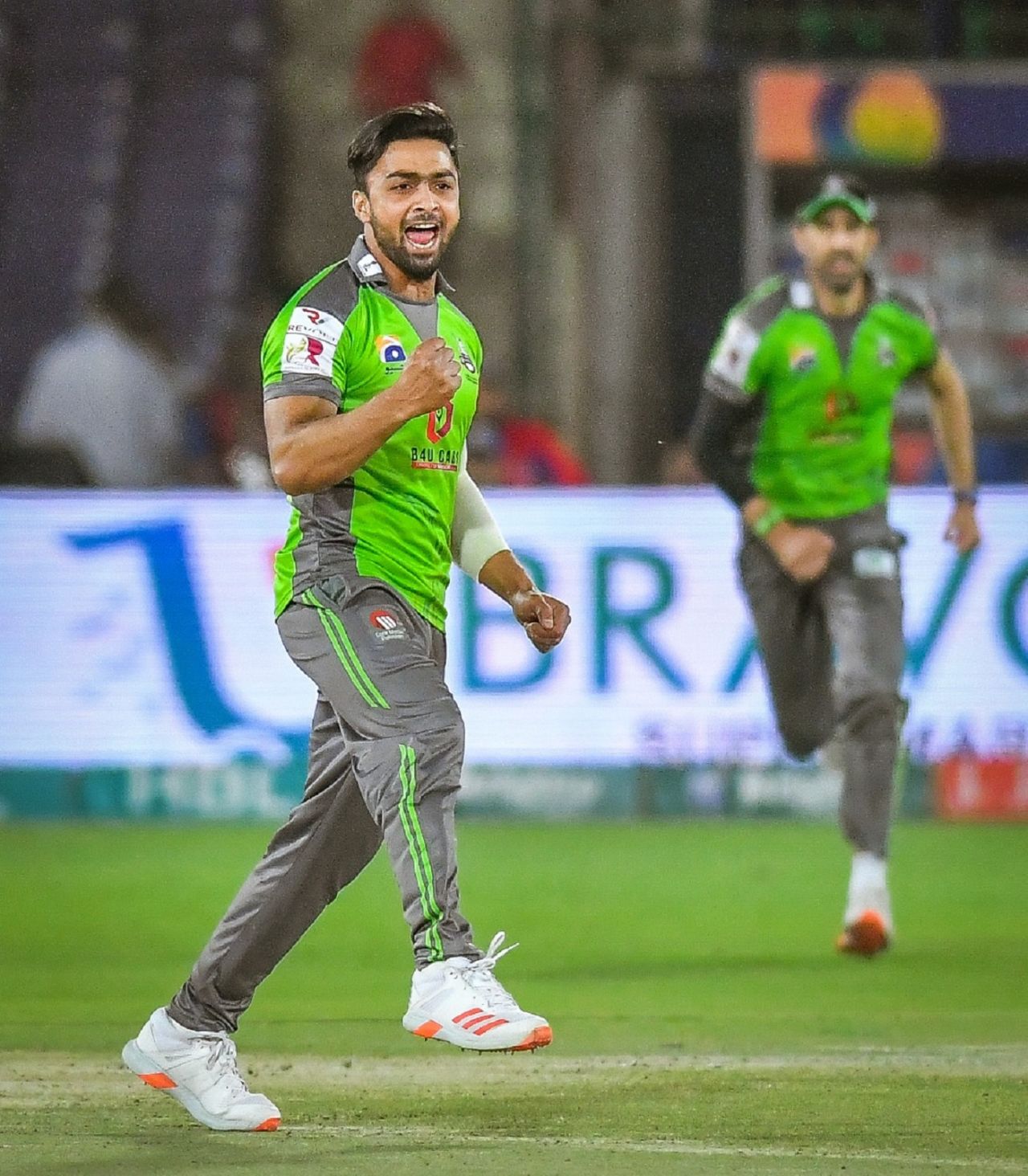 Ahmed Daniyal dismissed Colin Ingram for a first-ball duck, Karachi Kings v Lahore Qalandars, PSL 2021, Karachi, February 28, 2021