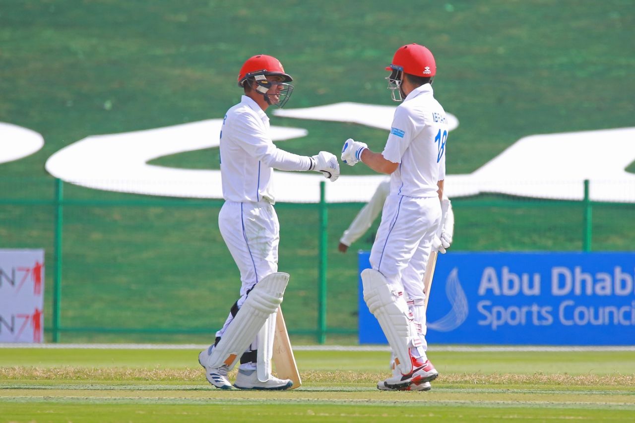 Munir Ahmad and Ibrahim Zadran briefly steadied Afghanistan's innings, Afghanistan vs Zimbabwe, 1st Test, Abu Dhabi, 1st day, March 2, 2021