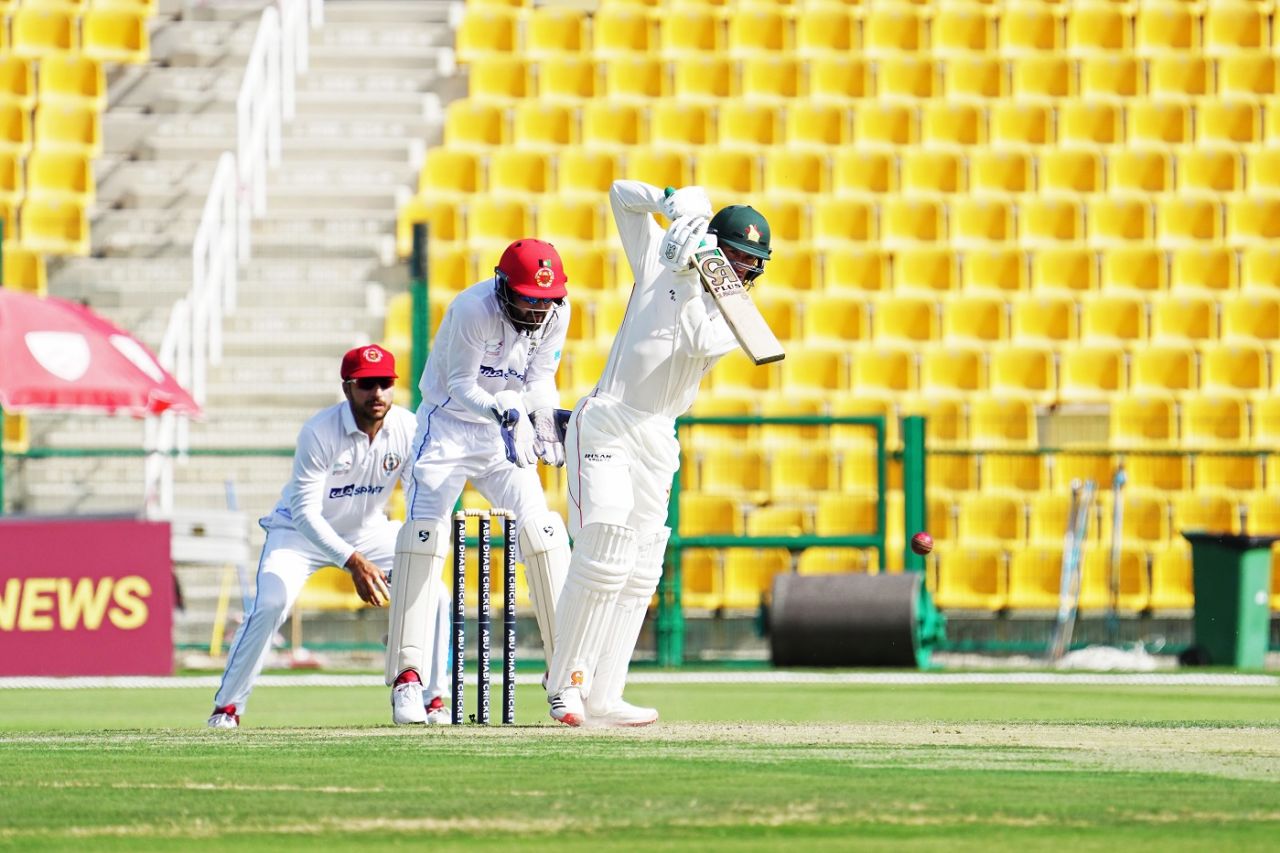 Sean Williams drives down the ground, Afghanistan vs Zimbabwe, 1st Test, Abu Dhabi, 2nd day, March 3, 2021