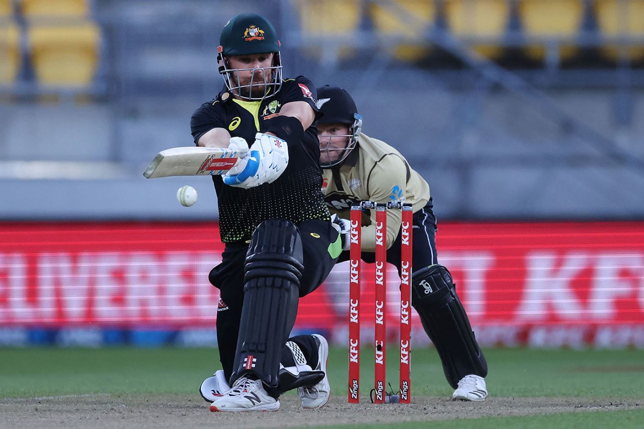 Aaron Finch batted throughout Australia's innings, New Zealand vs Australia, 4th ODI, Wellington, March 5, 2021