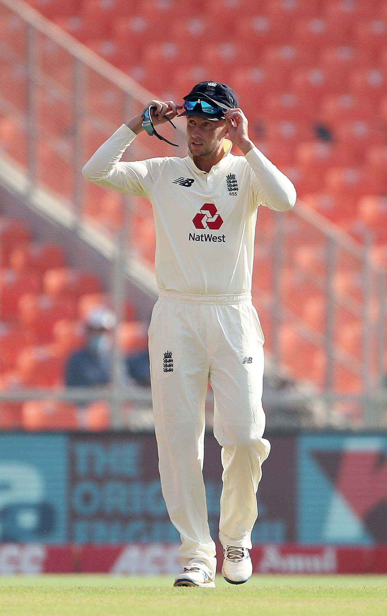 Joe Root on the field during the third day's play, India vs England, 4th Test, Ahmedabad, 3rd day, March 6, 2021

