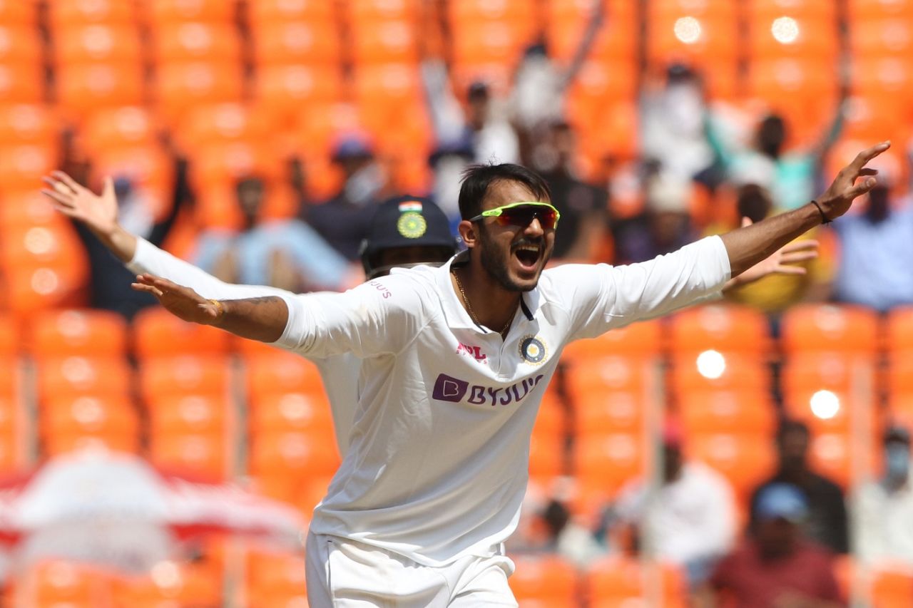 Axar Patel belts out an appeal, India vs England, 4th Test, Ahmedabad, 3rd day, March 6, 2021