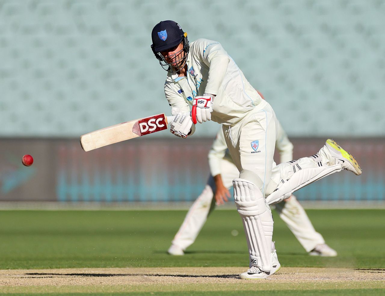 Moises Henriques plays through the on side, South Australia vs New South Wales, Sheffield Shield, Adelaide, March 9, 2021