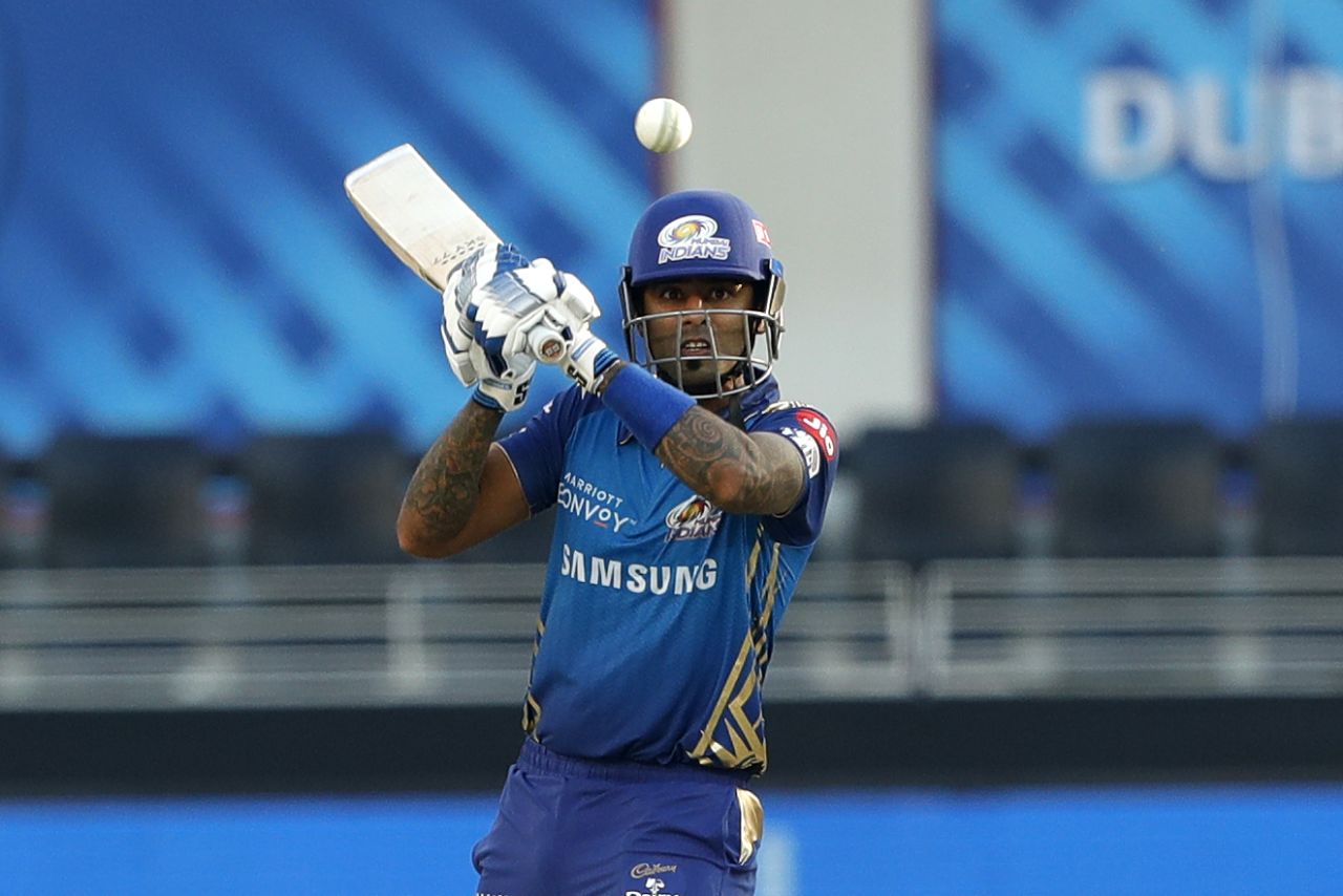 Surya Kumar Yadav lines up a big hit, Dubai, October 31, 2020
