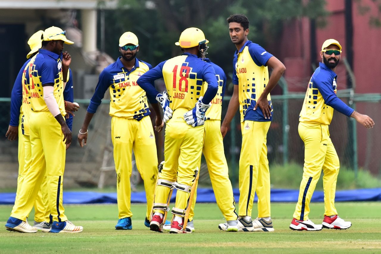 R Sai Kishore gets together with his TN team-mates, September 24 2019