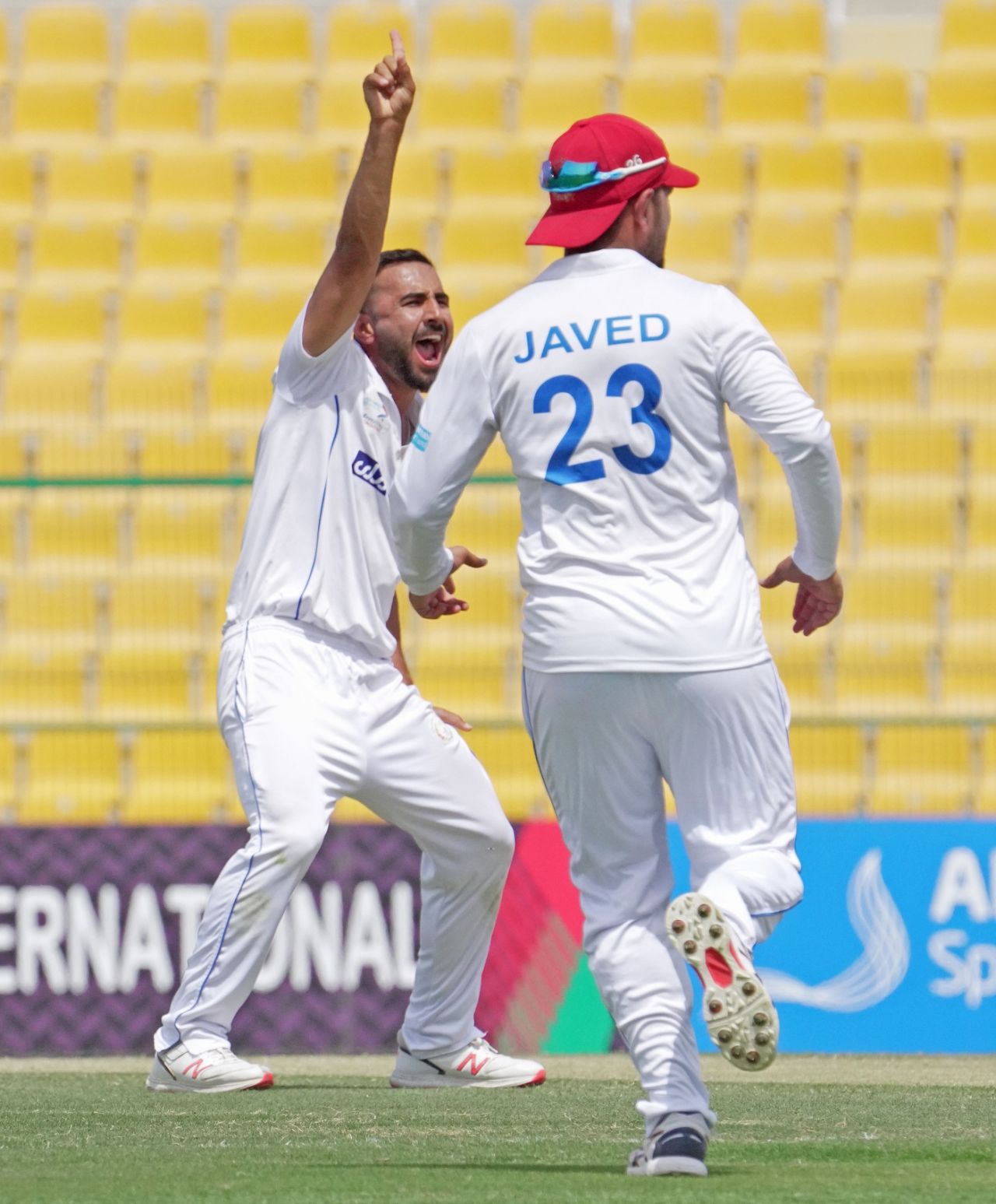 Sayed Shirzad goes up in appeal, Afghanistan vs Zimbabwe, 2nd Test, Abu Dhabi, 3rd day, March 12, 2021