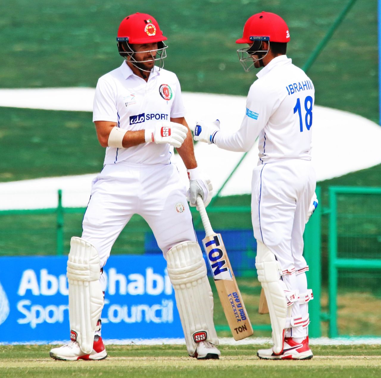 Rahmat Shah and Ibrahim Zadran put on a useful stand, Afghanistan vs Zimbabwe, 2nd Test, Abu Dhabi, 5th day, March 14, 2021