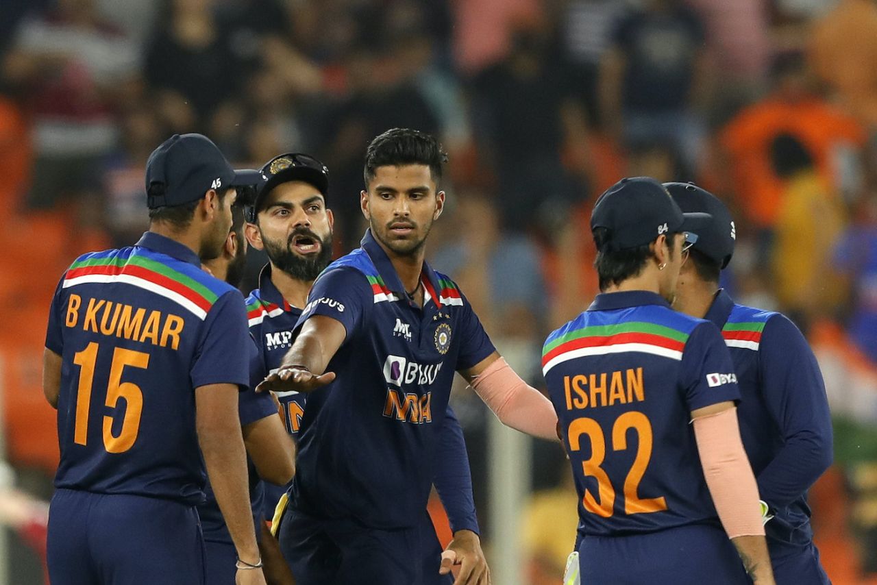 Washington Sundar's twin strikes dented England in the middle overs, India vs England, 2nd T20I, Ahmedabad, March 14, 2021