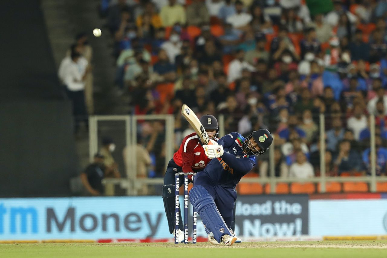 Rishabh Pant was in belligerent mood yet again, India vs England, 2nd T20I, Ahmedabad, March 14, 2021