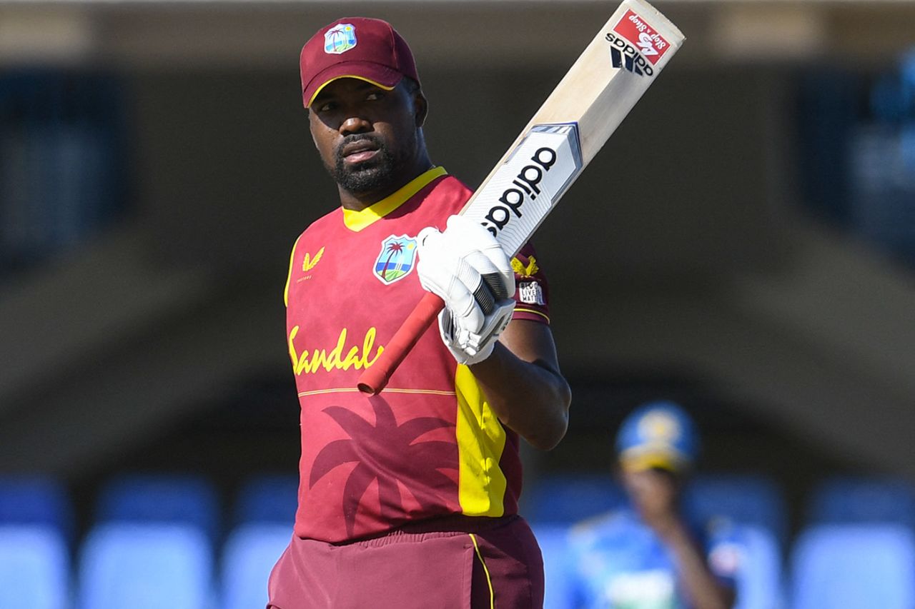 Darren Bravo made his first ODI fifty in two years, West Indies vs Sri Lanka, 3rd ODI, North Sound, March 14, 2021