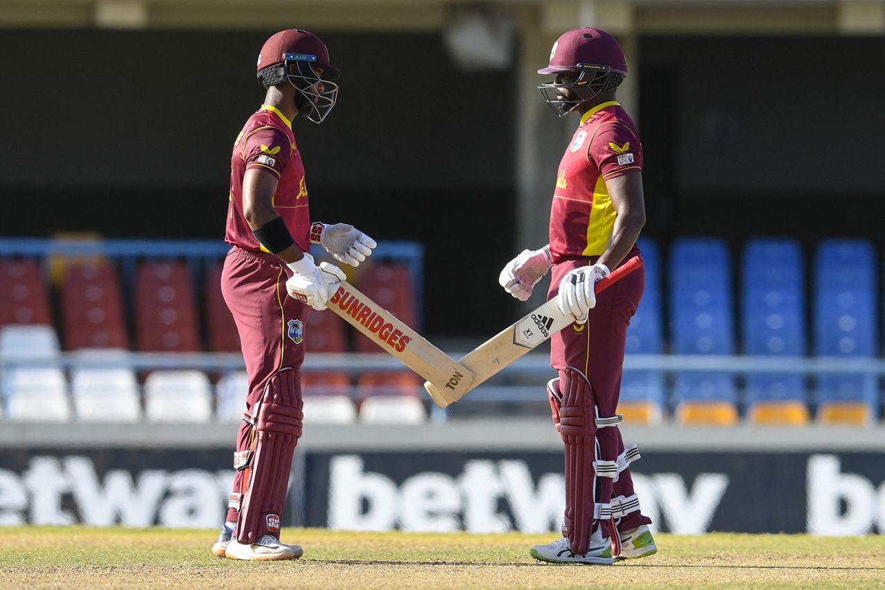Shai Hope and Darren Bravo put on a century stand, West Indies vs Sri Lanka, 3rd ODI, North Sound, March 14, 2021