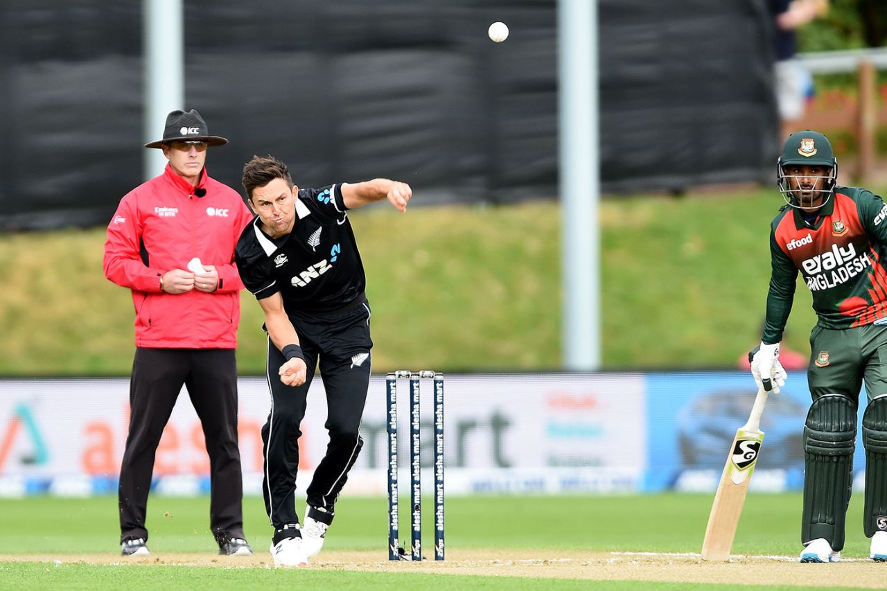 Trent Boult made early inroads, New Zealand vs Bangladesh, 1st ODI, Dunedin, March 20, 2021