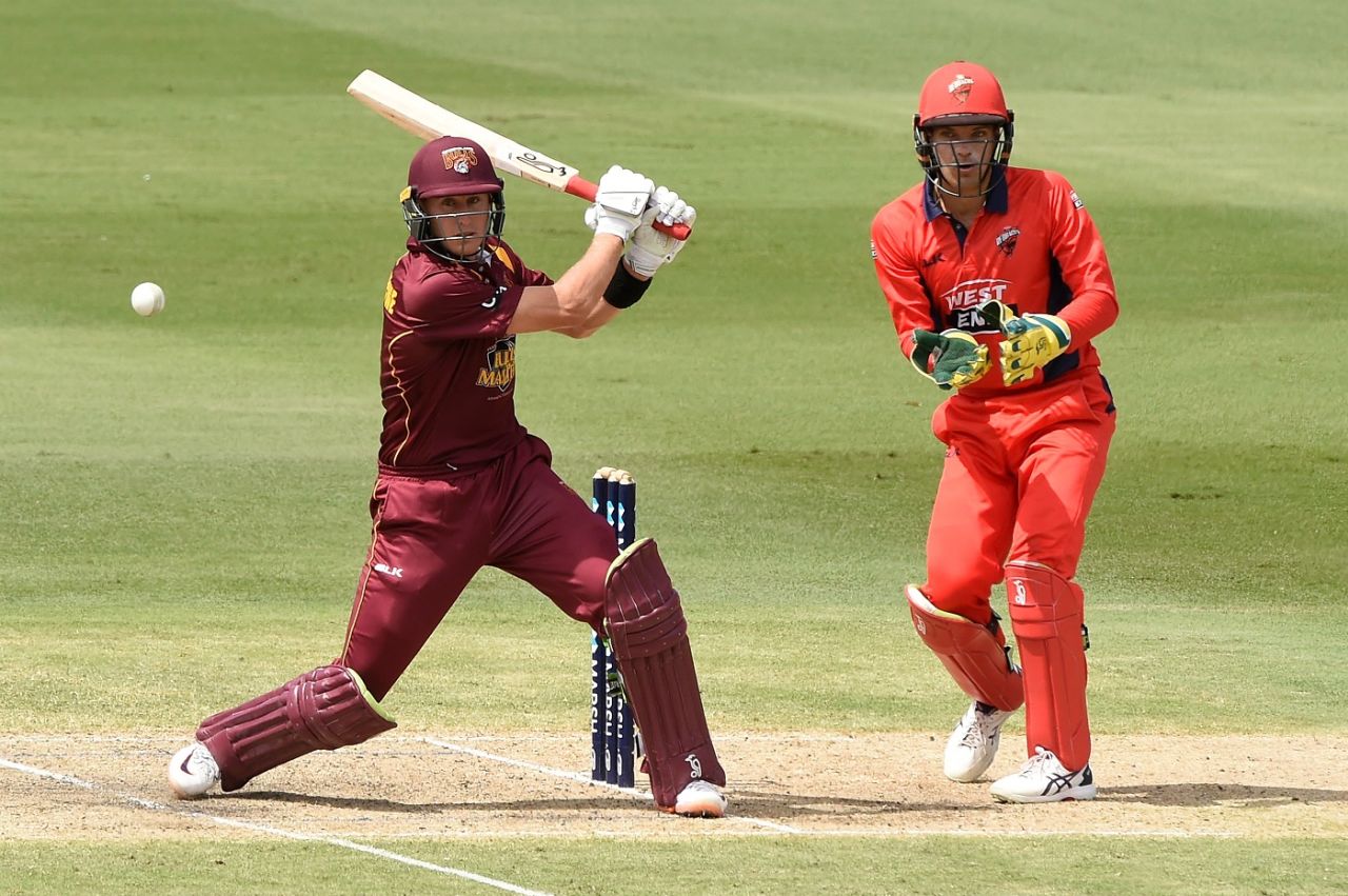 Marnus Labuschagne goes on the attack, Queensland vs South Australia, Marsh Cup, Brisbane, March 28, 2021