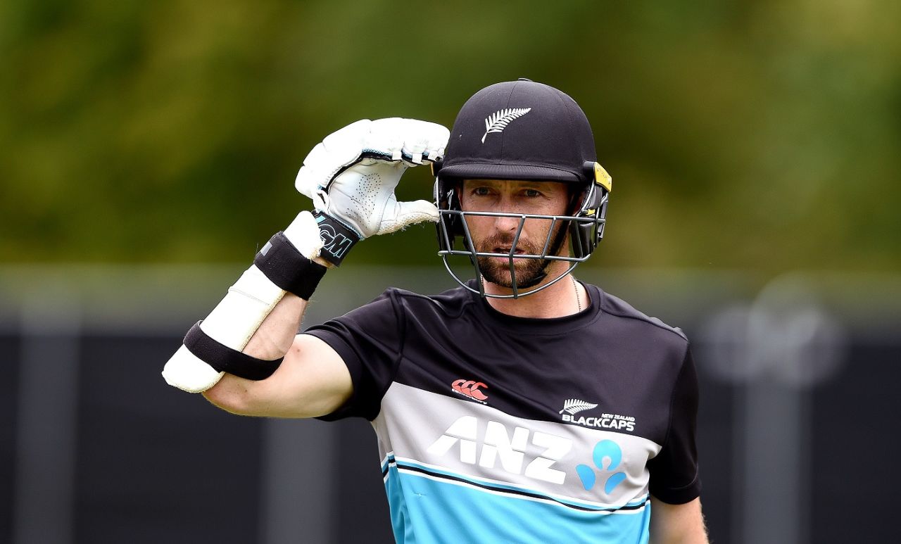 Devon Conway looks on during a New Zealand training session at University of Otago Oval, Dunedin, February 24, 2021